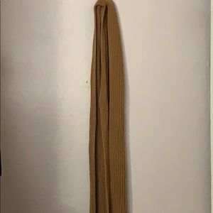Brown knitted scarf